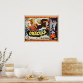 Dracula Bela Lugosi Horror Movie 1951 Print Poster (Küche)