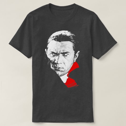 Dracula Bela Lugosi Unruhestiftige Aussicht Retro  T-Shirt (Design vorne)