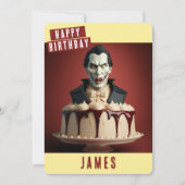 Dracula Birthday Card Feiertagskarte (Vorderseite)