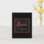 Dracula Blank Card Karte (Gelbe Blume)