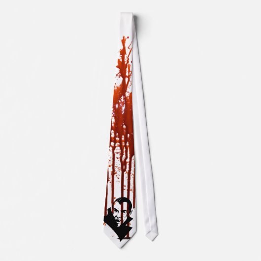 Dracula bluody vampire Horror mens necktie - Krawa Krawatte (Vorderseite)