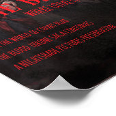 Dracula Blutgericht Gothic Horror Poster (Ecke)