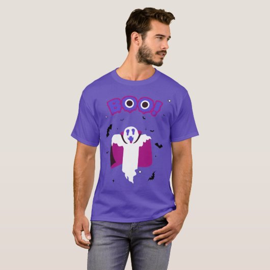 Dracula Boo Lila T - Shirt (Vorne ganz)