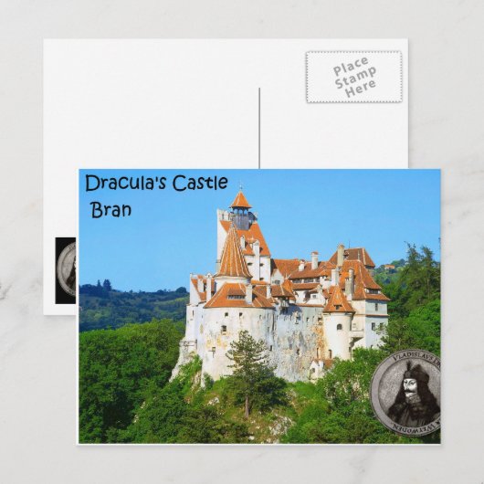 Dracula-Burg Postkarte (Vorne/Hinten)
