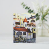 Dracula Burg - Räume Hof Postkarte (Stehend Vorderseite)