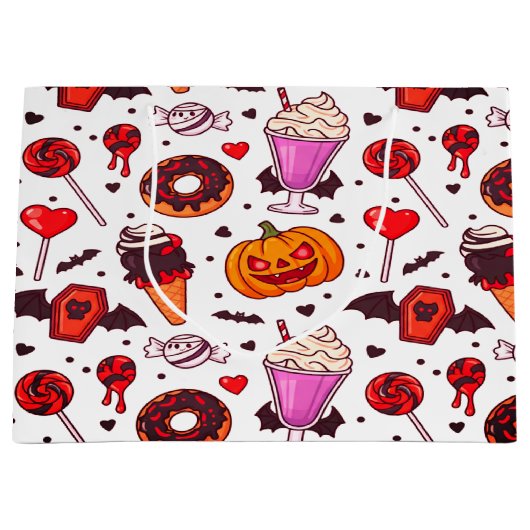 Dracula Candy Spooky Sweet Fun Große Geschenktüte (Vorderseite)