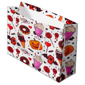 Dracula Candy Spooky Sweet Fun Große Geschenktüte (Vorderseite Schrägansicht)