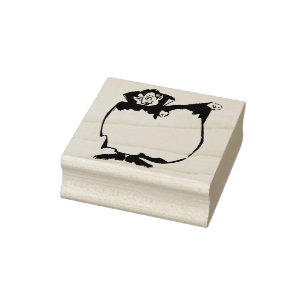 Dracula Capture leere Silhouette Kunst Briefmarke Gummistempel