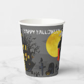 Dracula Castle Spooky Halloween Pappbecher (Links)