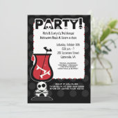 Dracula Cocktail Skulls Erwachsene Halloween-Party Einladung (Stehend Vorderseite)