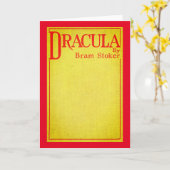 Dracula Cover der ersten Ausgabe Karte (Gelbe Blume)