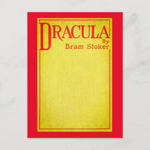 Dracula Cover der ersten Ausgabe Postkarte
