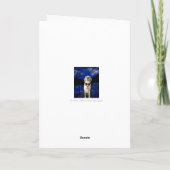 Dracula Dog Halloween Grußkarte Karte (Rückseite)