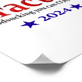 Dracula Election Sign - Funny Halloween und Spaß Poster (Ecke)