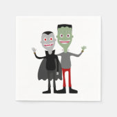 Dracula & Frankenstein Serviette (Vorderseite)