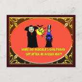 Dracula-Freundin Postkarte (Vorderseite)