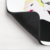 Dracula, glückliches Halloween Mousepad (Ecke)