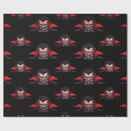 Dracula Gothic Horror Halloween Geschenkpapier
