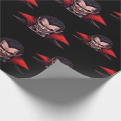 Dracula Gothic Horror Halloween Geschenkpapier (Ecke)