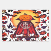 Dracula Gothic Horror Halloween Geschenkpapier Set (Vorderseite)