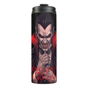 Dracula Gothic Horror Halloween Thermosbecher