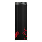 Dracula Gothic Horror Halloween Thermosbecher (Rückseite)