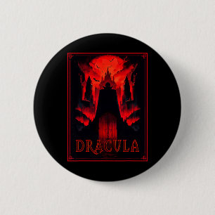 Dracula Gothic Horror Vampir Kunst -Halloween Vamp Button