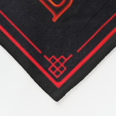 Dracula Gotischer Horror Vampire Art-halloween Vam Fleecedecke (Ecke)