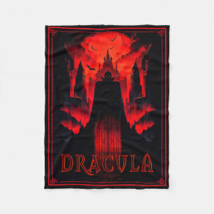 Dracula Gotischer Horror Vampire Art-halloween Vam Fleecedecke