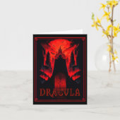Dracula Gotischer Horror Vampire Art-halloween Vam Karte (Gelbe Blume)