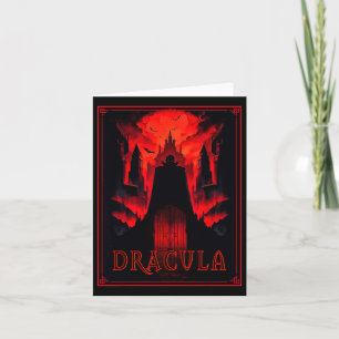 Dracula Gotischer Horror Vampire Art-halloween Vam Karte