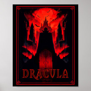 Dracula Gotischer Horror Vampire Art-halloween Vam Poster