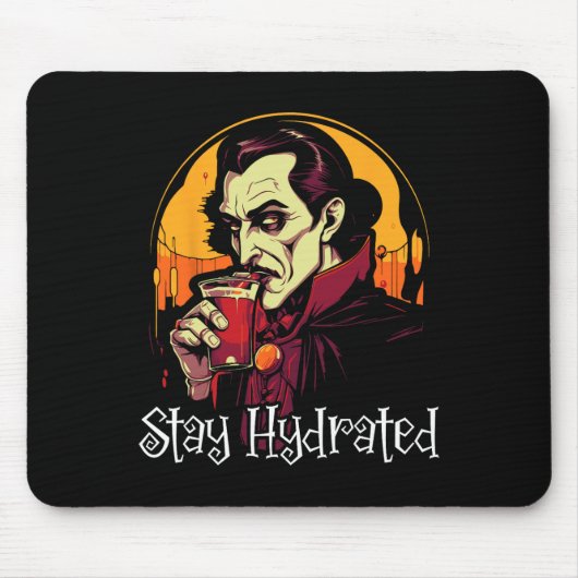 Dracula Halloween Beängstigend Trick oder Treat Sp Mousepad (Vorne)