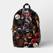Dracula Halloween Candy Bedruckter Rucksack (Vorderseite)
