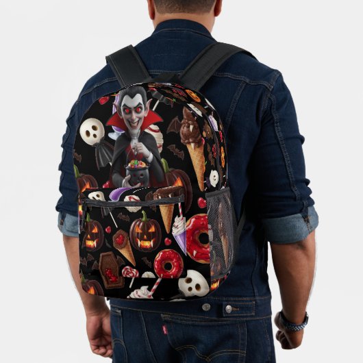 Dracula Halloween Candy Bedruckter Rucksack (Insitu (Modell))