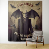 Dracula Halloween Foto Stand Hintergrund Wandteppich (Beispiel)
