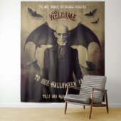 Dracula Halloween Foto Stand Hintergrund Wandteppich (Beispiel)