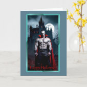 Dracula Halloween-Karte Karte (Gelbe Blume)