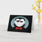 Dracula Halloween-Karte Karte (Gelbe Blume)