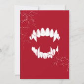 Dracula Halloween-Party Einladung (Rückseite)