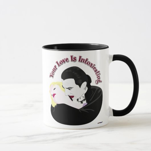 Dracula, Ihre Liebe ist berauschend Tasse (Rechts)