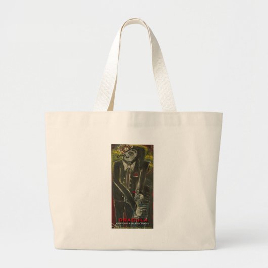 Dracula Jumbo Stoffbeutel (Vorne)