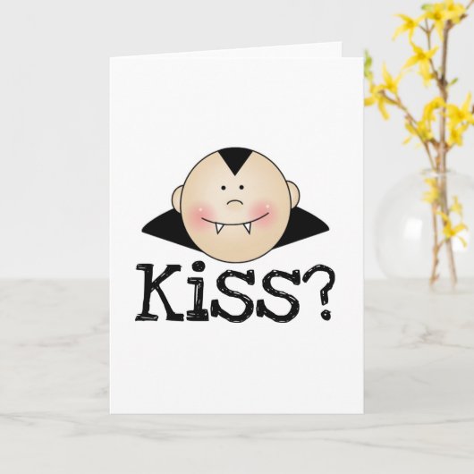 Dracula Kiss Karte (Gelbe Blume)