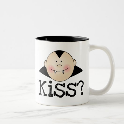 Dracula Kiss Zweifarbige Tasse (Rechts)