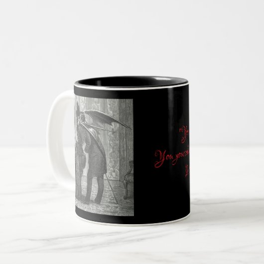 Dracula Liebe Tasse (Vorderseite Links)