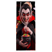Dracula Lieben Candy Spooky Halloween Geschenktüte Für Weinflaschen (Rückseite)