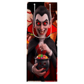 Dracula Lieben Candy Spooky Halloween Geschenktüte Für Weinflaschen (Vorderseite)