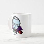 DRACULA MIT ROSE KAFFEETASSE (Vorderseite Links)