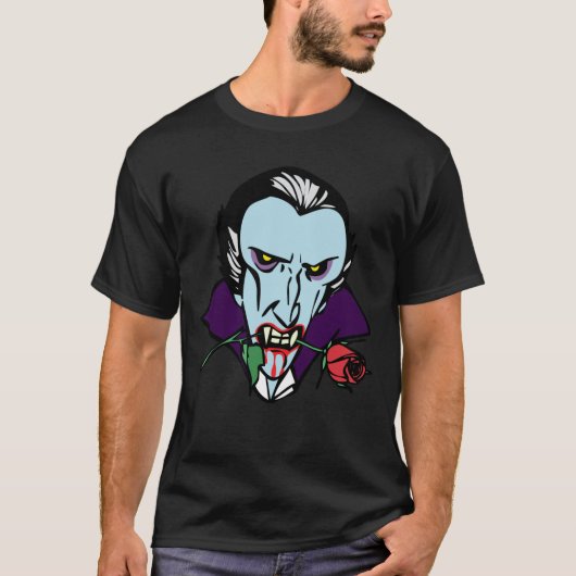 DRACULA MIT ROSE T-Shirt (Vorderseite)