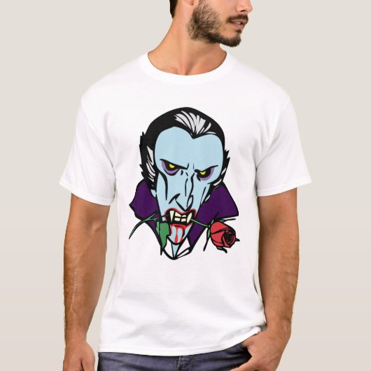 DRACULA MIT ROSE T-Shirt (Vorderseite)